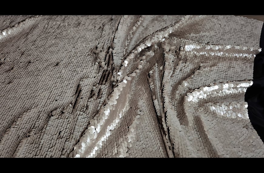 Sequin Like Scales  Polyester Single-Colored - 150cm